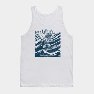 Vintage Jean Lafitte Surf School // Retro Louisiana Pirate Legend // Vintage Pirate Surfer Tank Top